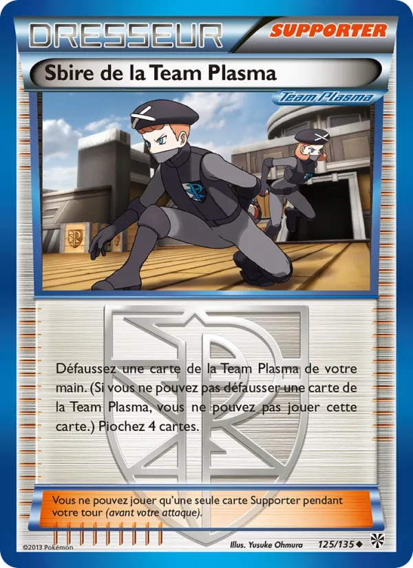 Carte Pokémon Sbire de la Team Plasma de l'extension Tempète Plasma