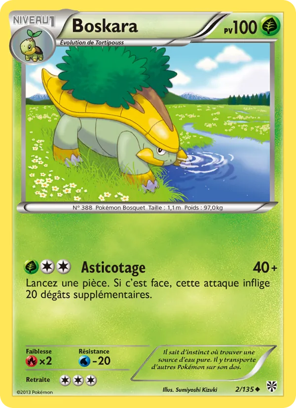 Carte Pokémon Boskara de l'extension Tempète Plasma