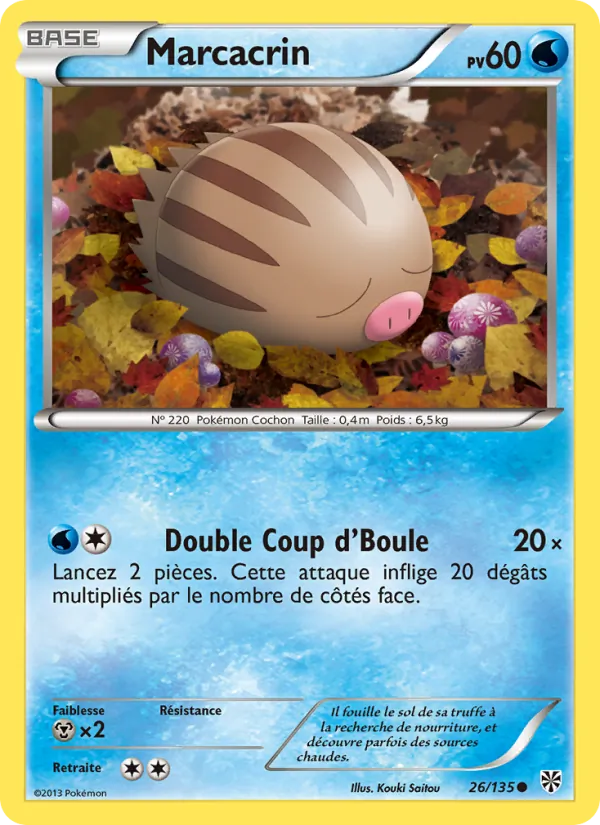 Carte Pokémon Marcacrin de l'extension Tempète Plasma