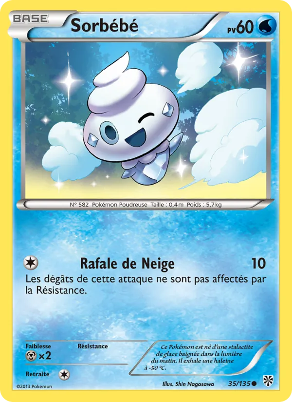 Carte Pokémon Sorbébé de l'extension Tempète Plasma
