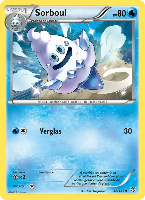 Carte Pokémon Sorboul de l'extension Tempète Plasma