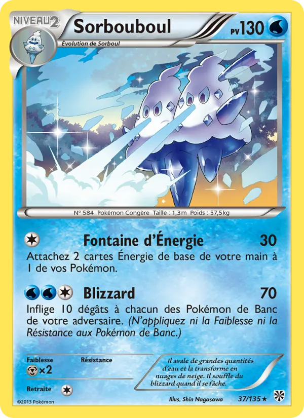 Carte Pokémon Sorbouboul de l'extension Tempète Plasma