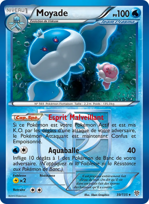 Carte Pokémon Moyade de l'extension Tempète Plasma