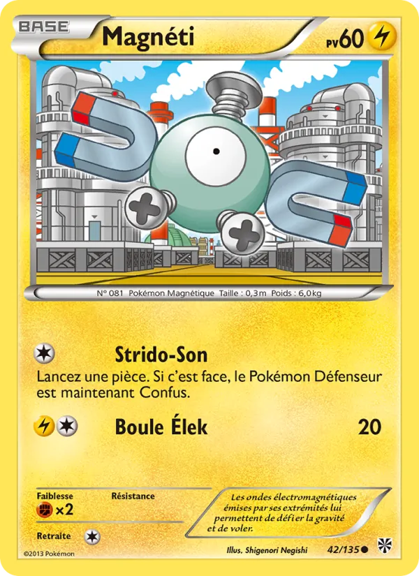 Carte Pokémon Magnéti de l'extension Tempète Plasma
