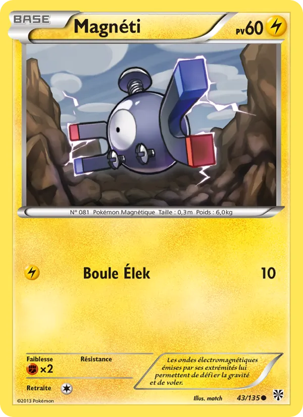Carte Pokémon Magnéti de l'extension Tempète Plasma
