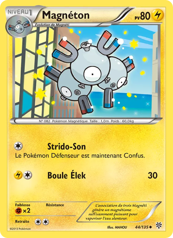 Carte Pokémon Magnéton de l'extension Tempète Plasma