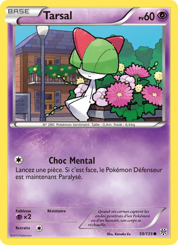 Carte Pokémon Tarsal de l'extension Tempète Plasma