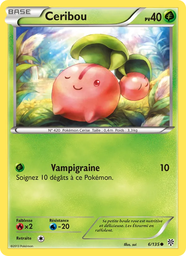 Carte Pokémon Ceribou de l'extension Tempète Plasma