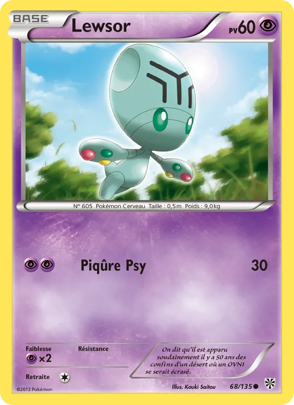 Carte Pokémon Lewsor de l'extension Tempète Plasma