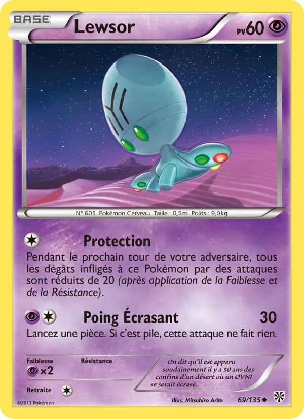 Carte Pokémon Lewsor de l'extension Tempète Plasma