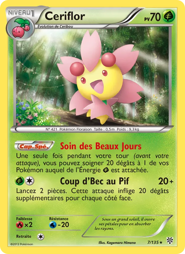 Carte Pokémon Ceriflor de l'extension Tempète Plasma