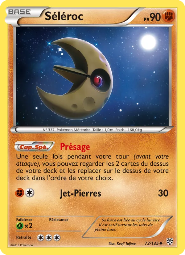 Carte Pokémon Séléroc de l'extension Tempète Plasma