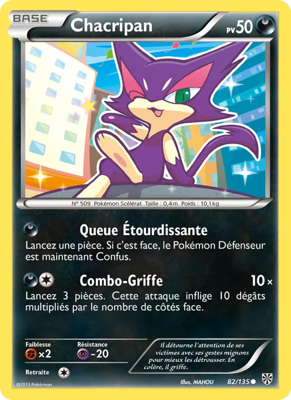 Carte Pokémon Chacripan de l'extension Tempète Plasma