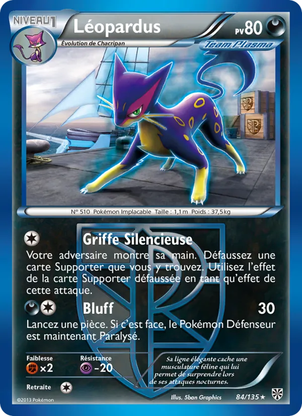 Carte Pokémon Léopardus de l'extension Tempète Plasma
