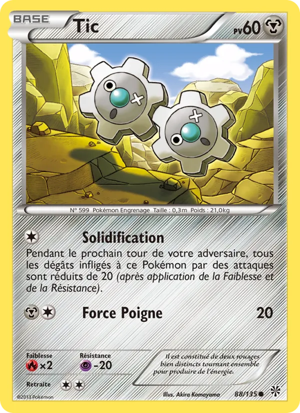 Carte Pokémon Tic de l'extension Tempète Plasma