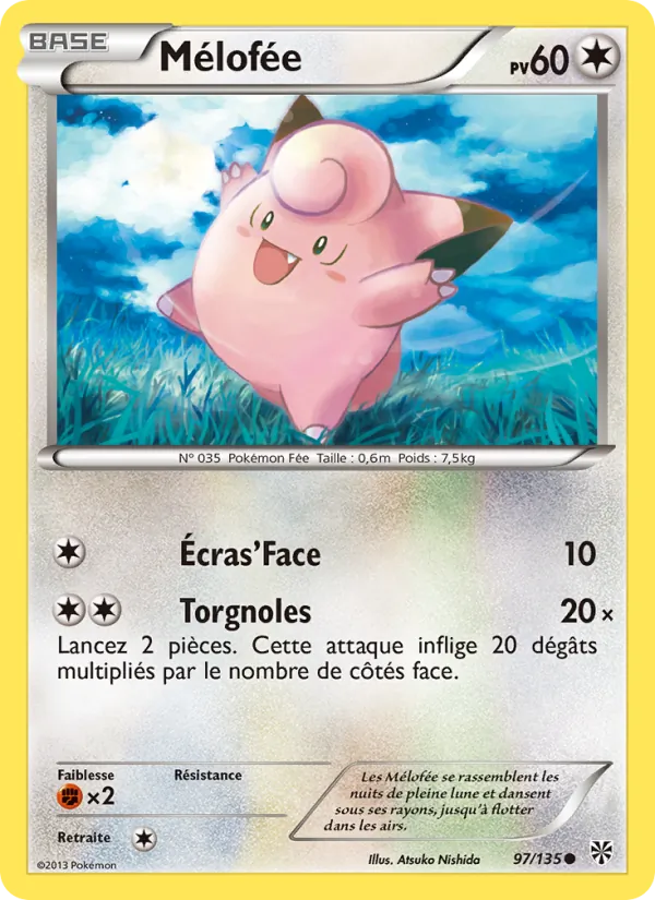 Carte Pokémon Mélofée de l'extension Tempète Plasma