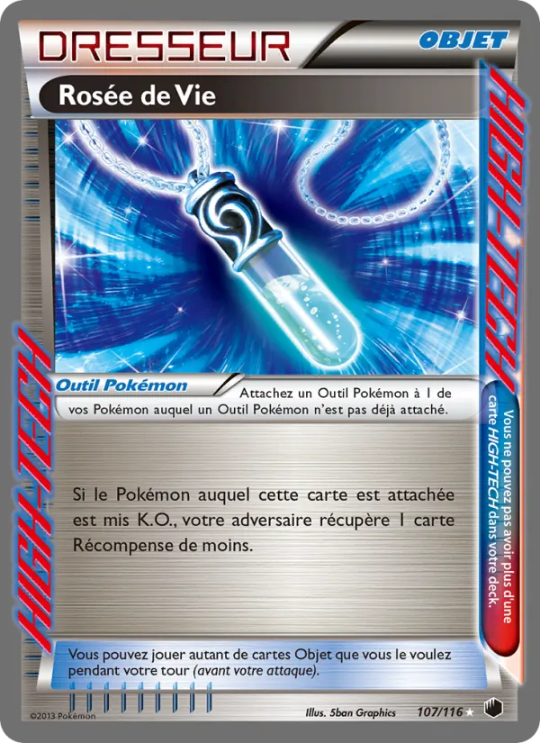 Carte Pokémon Rosée de Vie de l'extension Glaciation Plasma