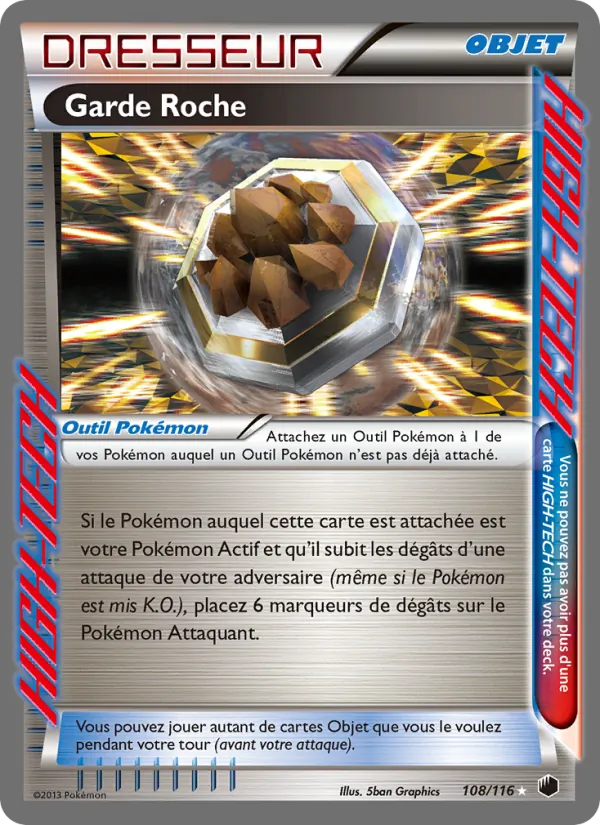 Carte Pokémon Garde Roche de l'extension Glaciation Plasma