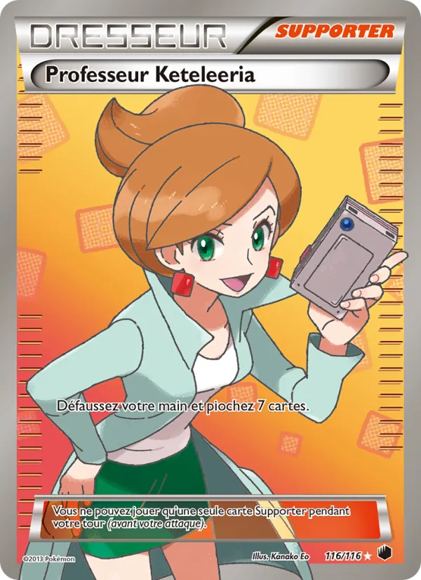 Carte Pokémon Professeur Keteleeria de l'extension Glaciation Plasma