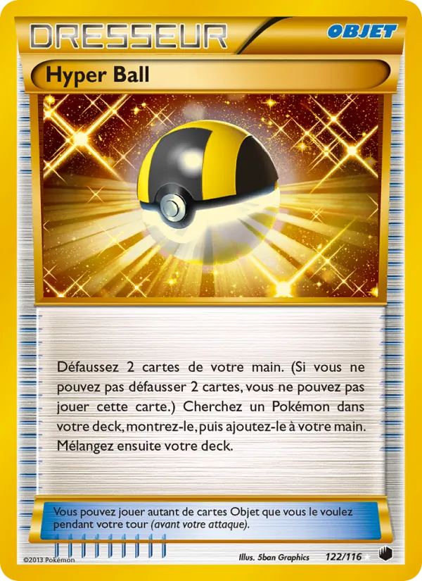 Carte Pokémon Hyper Ball de l'extension Glaciation Plasma