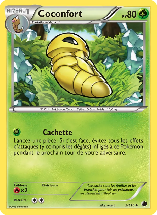 Carte Pokémon Coconfort de l'extension Glaciation Plasma