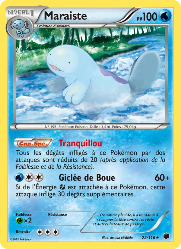 Carte Pokémon Maraiste de l'extension Glaciation Plasma