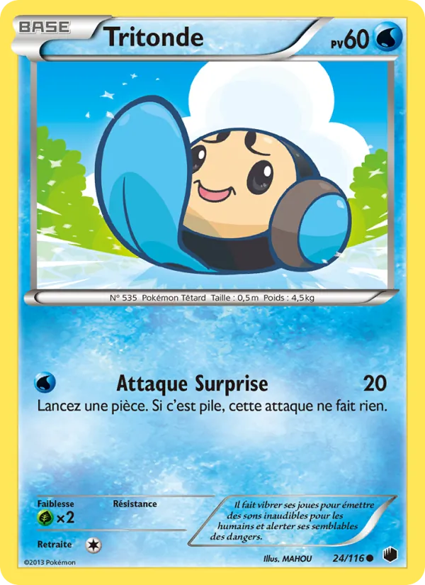 Carte Pokémon Tritonde de l'extension Glaciation Plasma