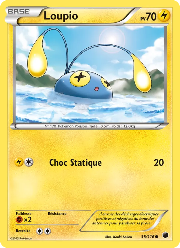 Carte Pokémon Loupio de l'extension Glaciation Plasma