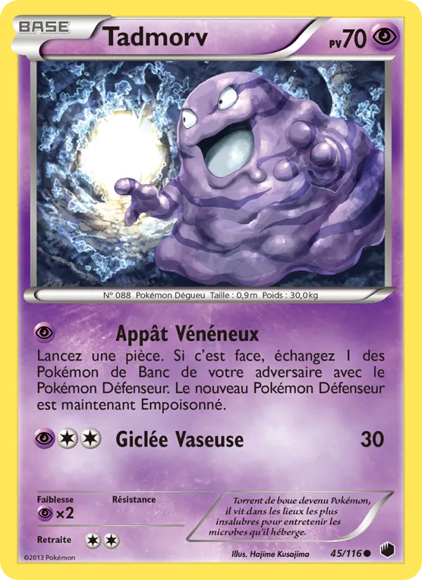 Carte Pokémon Tadmorv de l'extension Glaciation Plasma
