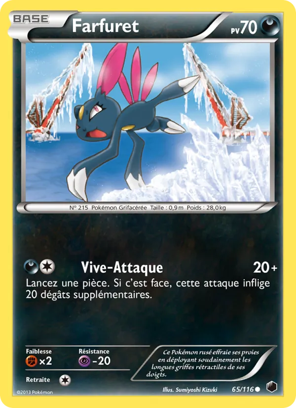 Carte Pokémon Farfuret de l'extension Glaciation Plasma