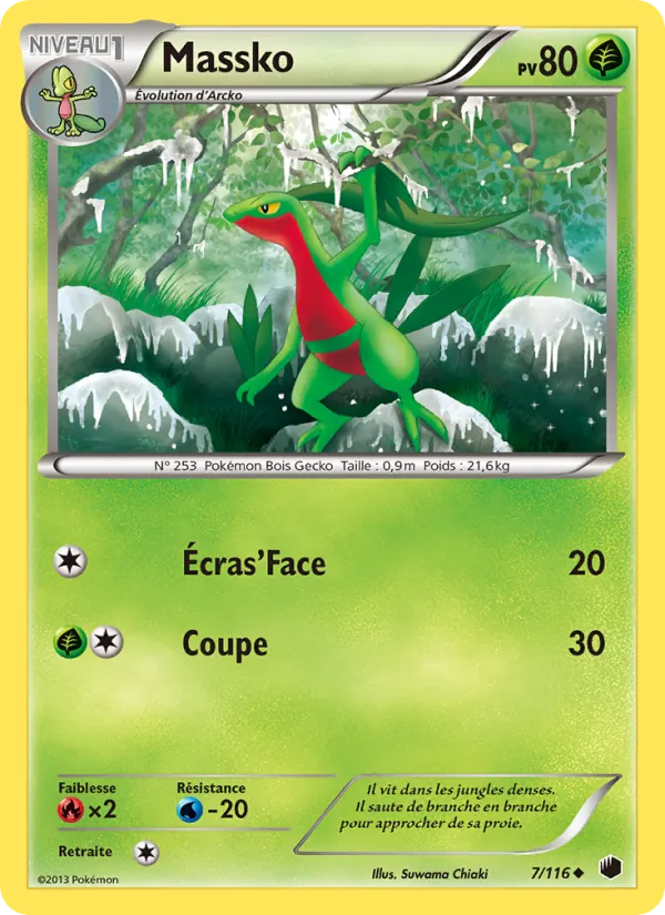 Carte Pokémon Massko de l'extension Glaciation Plasma