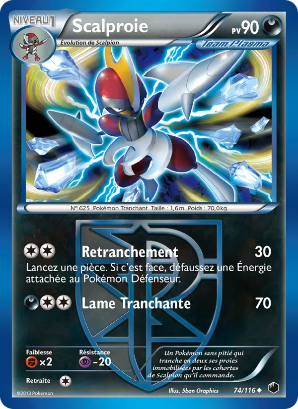 Carte Pokémon Scalproie de l'extension Glaciation Plasma