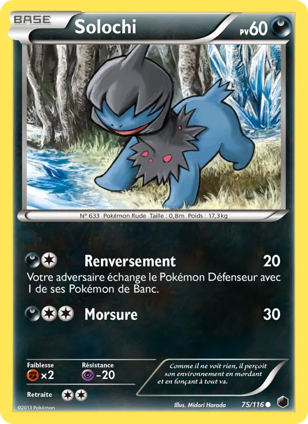 Carte Pokémon Solochi de l'extension Glaciation Plasma