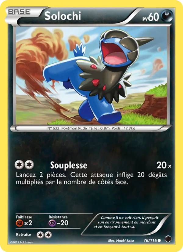 Carte Pokémon Solochi de l'extension Glaciation Plasma
