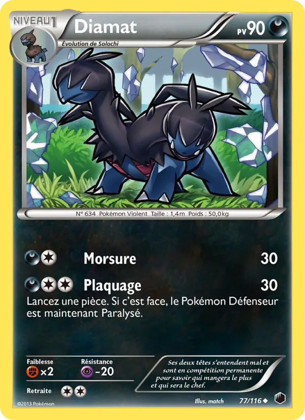 Carte Pokémon Diamat de l'extension Glaciation Plasma