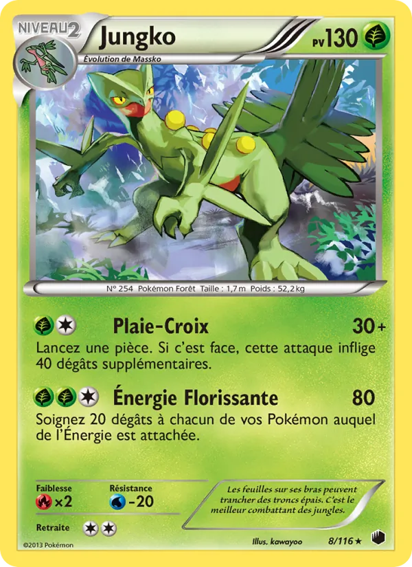 Carte Pokémon Jungko de l'extension Glaciation Plasma