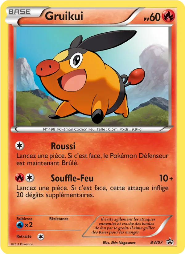 Carte Pokémon Gruikui de l'extension Promo BW