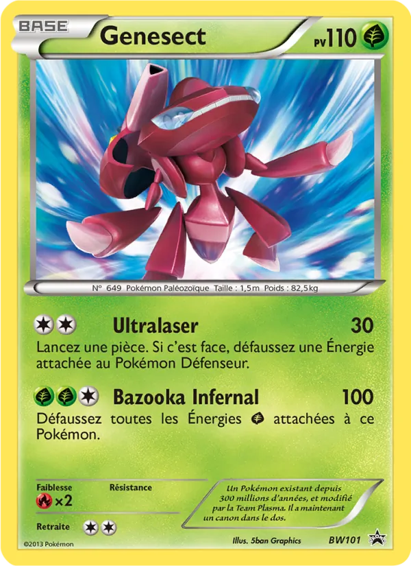 Carte Pokémon Genesect de l'extension Promo BW