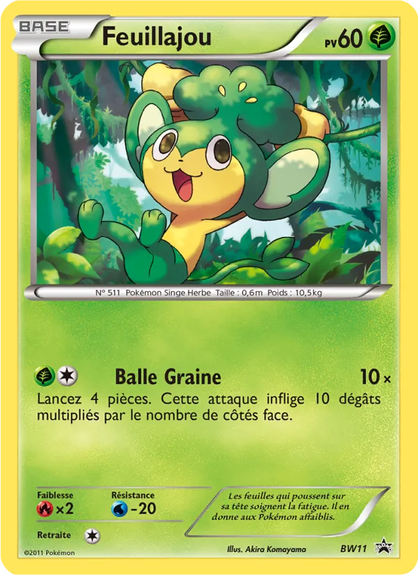 Carte Pokémon Feuillajou de l'extension Promo BW
