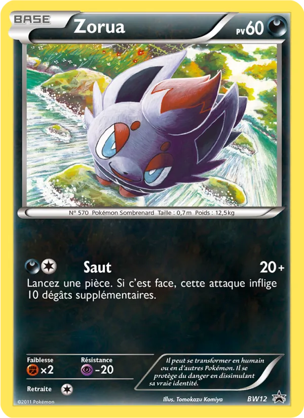 Carte Pokémon Zorua de l'extension Promo BW