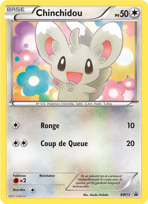 Carte Pokémon Chinchidou de l'extension Promo BW