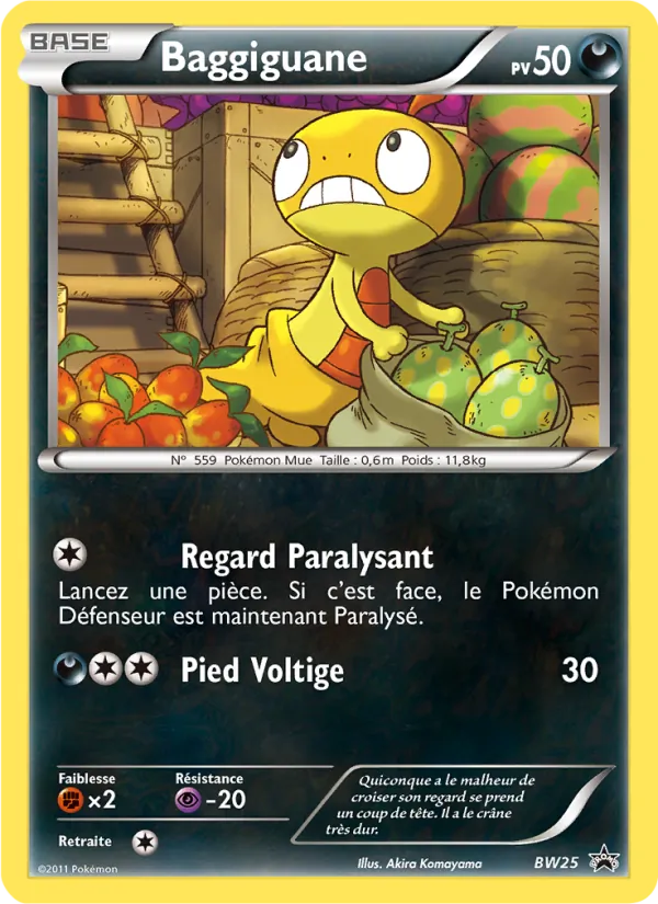 Carte Pokémon Baggiguane de l'extension Promo BW