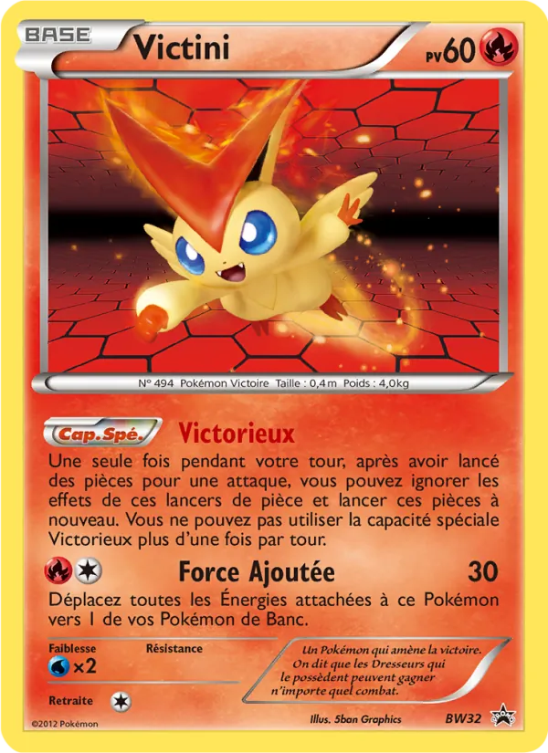Carte Pokémon Victini de l'extension Promo BW