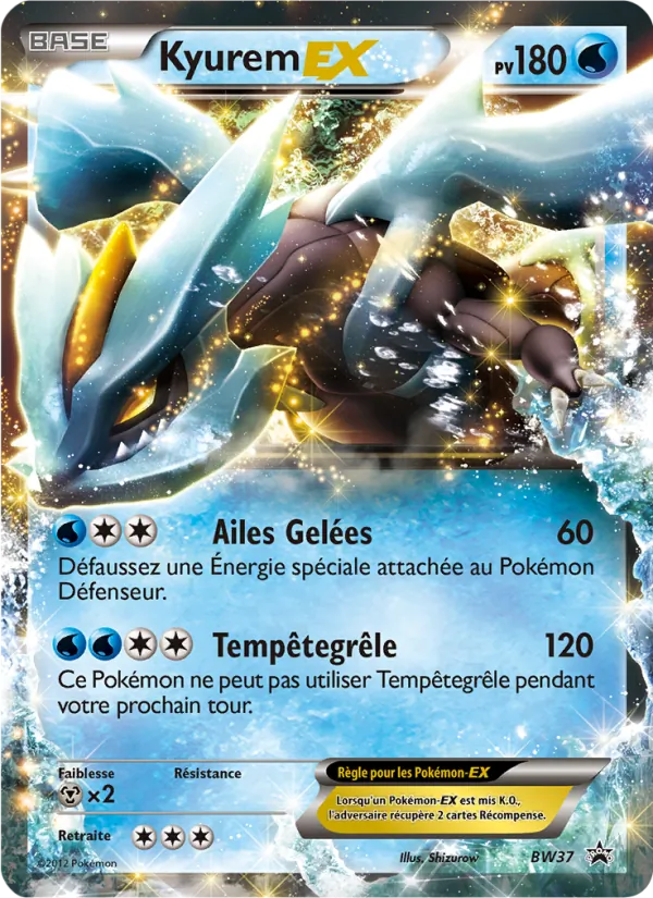 Carte Pokémon Kyurem ex de l'extension Promo BW