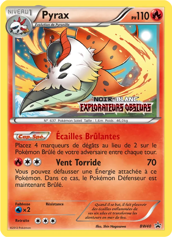 Carte Pokémon Pyrax de l'extension Promo BW