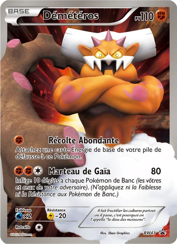 Carte Pokémon Démétéros de l'extension Promo BW
