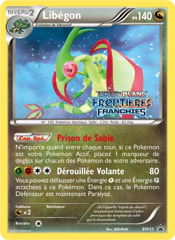 Carte Pokémon Libégon de l'extension Promo BW