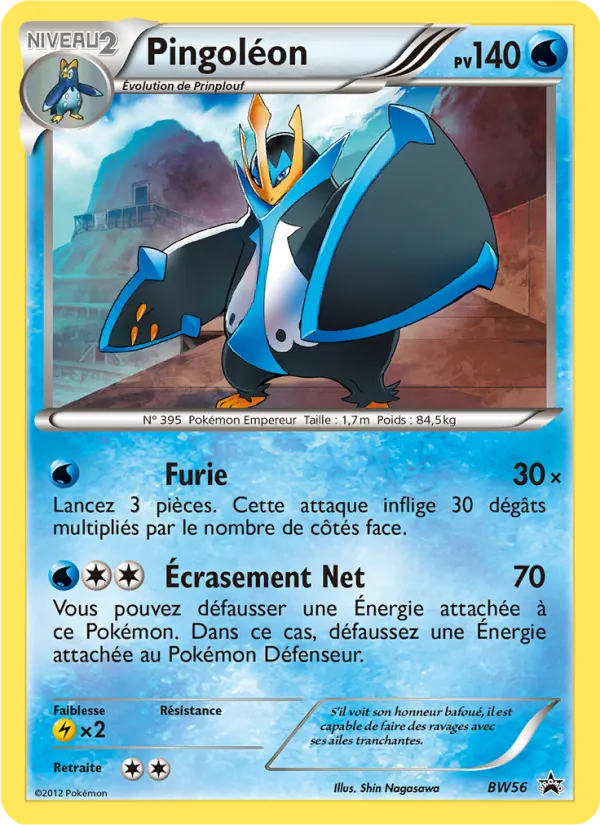 Carte Pokémon Pingoléon de l'extension Promo BW