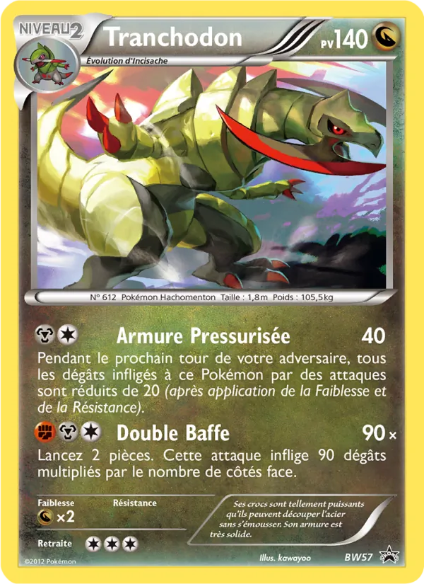 Carte Pokémon Tranchodon de l'extension Promo BW