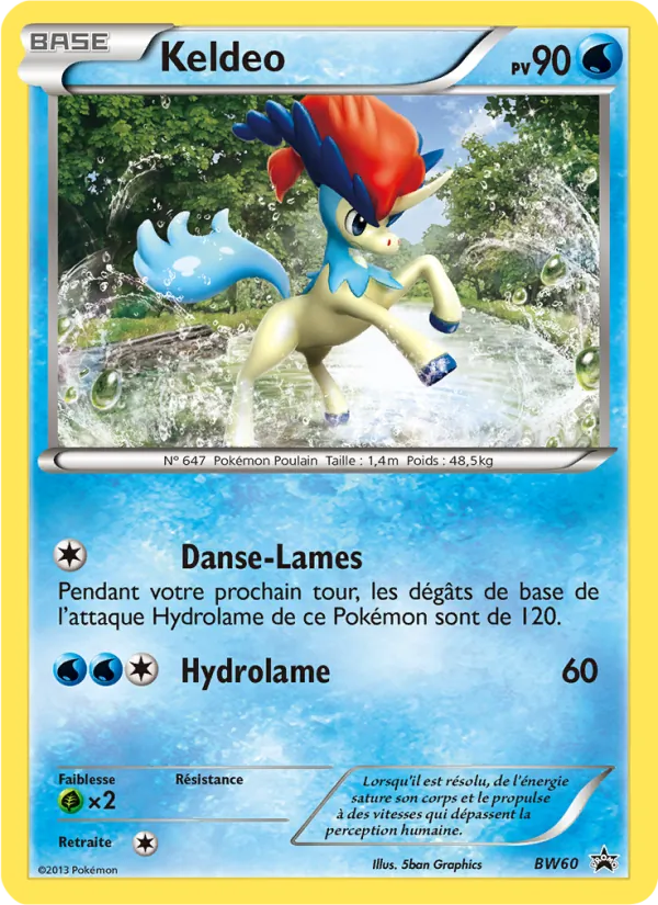 Carte Pokémon Keldeo de l'extension Promo BW